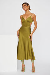 Sunrise Street Midi Dress Green