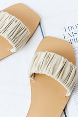 BILLINI Ohanna Slides Wheat Linen