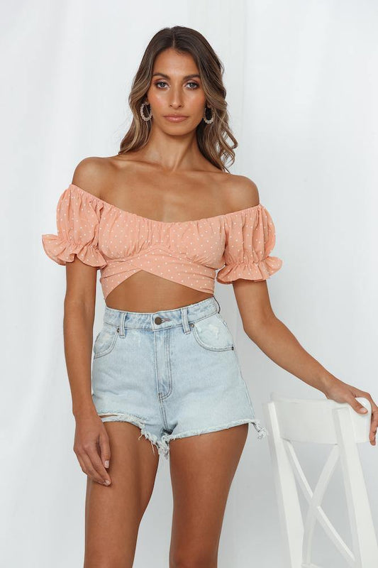 Little Ditty CropTop Peach