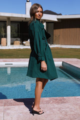 SNDYS May Trench Coat Forest Green