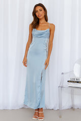 Golden Thoughts Maxi Dress Blue