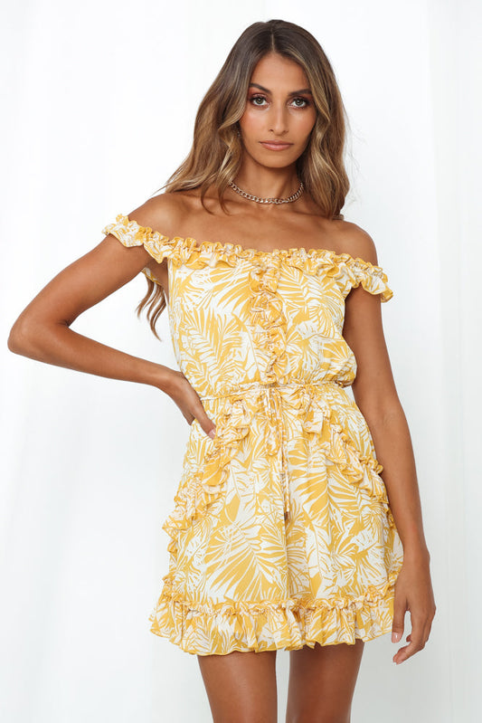 Tropic State Of Mind Dress Yellow