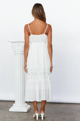 Catch Me By The Sea Maxi Dress White