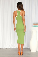 Always Trendy Midi Dress Green