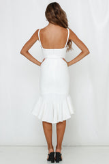 Hard To Be Cool Midi Dress White