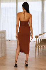 So Obsessed Maxi Dress Brown