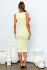 Bad Things Midi Dress Yellow