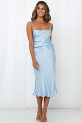 Spritzer In Hand Midi Dress Ice Blue