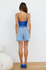 RIDERS BY LEE Hi Wide Relaxed Short Vintage Blue