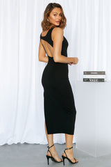 RUNAWAY Lyla Midi Dress Black