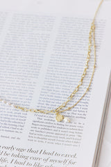 Pulled Heart Strings Necklace Gold