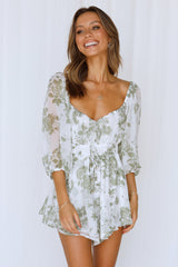 Sweet Harmony Romper Green