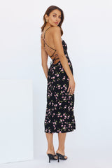 Summer Sweetness Midi Dress Black