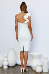 Home Late Midi Dress White