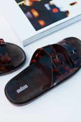 MELISSA Wide Slides Tortoise Shell