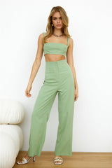 Old Rules Crop Top Green