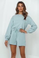 HELLO MOLLY Laidback Lover Top Duck Egg Blue