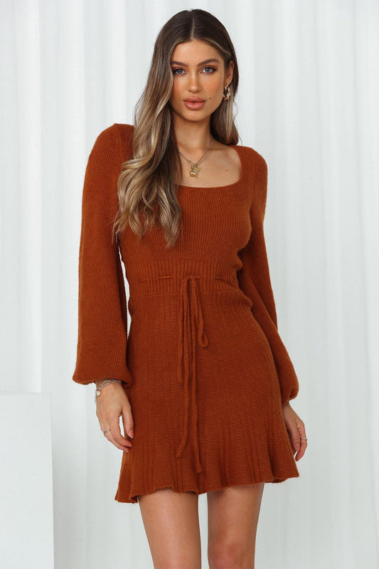 Alva Dress Rust