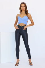 Papillon Crop Blue