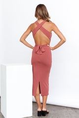 Sweet Loving Maxi Dress Deep Rose