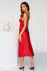 So Inlove Midi Dress Red