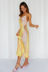 Mirror Mirror On The Wall Midi Dress Yellow