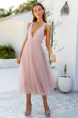 Kiss The Girl Midi Dress Blush