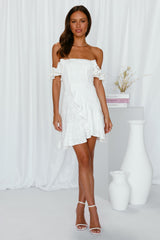 Poppy Skies Dress White