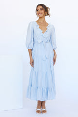 Need To Know You Maxi Dress Steel Blue