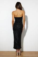 Nights In Paris Maxi Dress Black