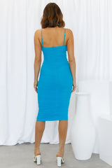 Melrose Avenue Midi Dress Blue