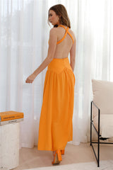 Pleasant Living Midi Dress Orange