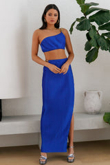 Make Me Feel Maxi Skirt Blue