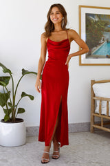 Golden Thoughts Maxi Dress Wine