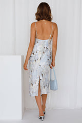 Clear Blue Skies Midi Dress Blue