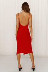 HELLO MOLLY Ballroom Blitz Midi Dress Red