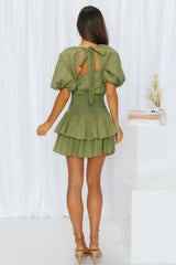 Emerald Eyes Dress Khaki