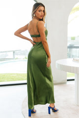 Miami Sun Maxi Dress Khaki