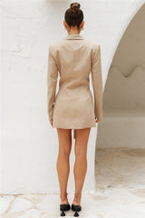 LIONESS La Confidential Blazer Dress Camel