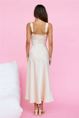 Miles Of Isla Midi Dress Champagne