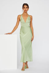 Mine All Night Maxi Dress Green