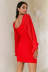 Expected Beginnings Dress Red