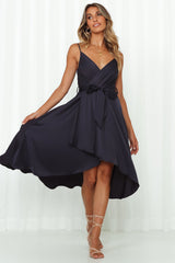 Fuel To My Fire Midi Dress Navy