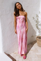 Flirting Game Maxi Dress Pink