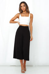 Slip Away Culottes Black