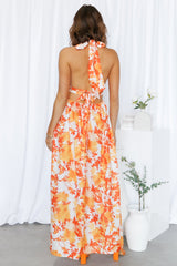 Rising Love Maxi Dress Orange