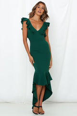 The Hills Maxi Dress Forest Green