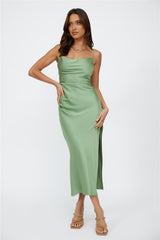 Streets of Paris Maxi Dress Green