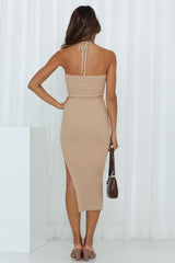 Next Vacay Midi Dress Beige