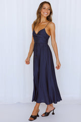 Our Next Brunch Midi Dress Navy